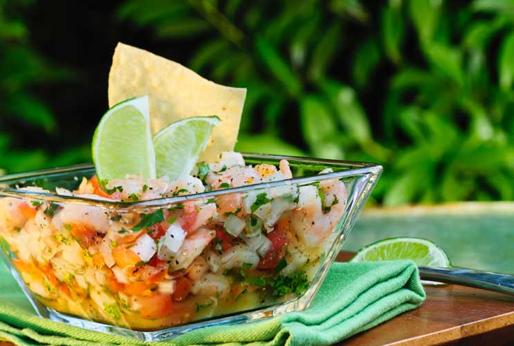 Ceviche de Langosta y Filete Mero