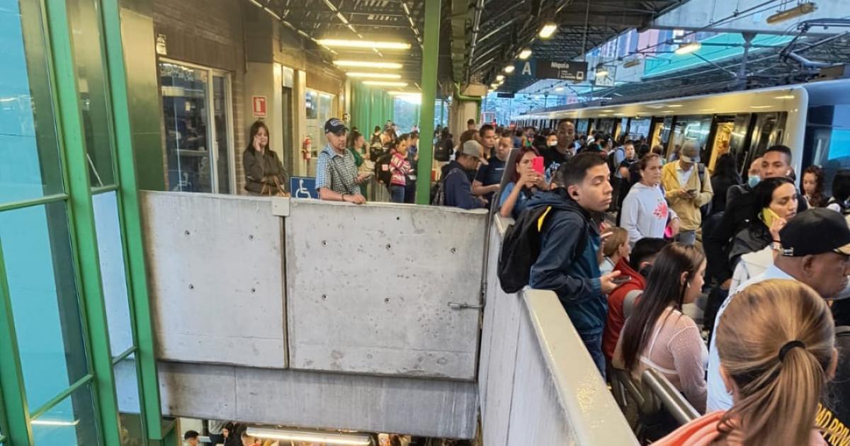 El Metro de Medellín presenta problemas en el norte