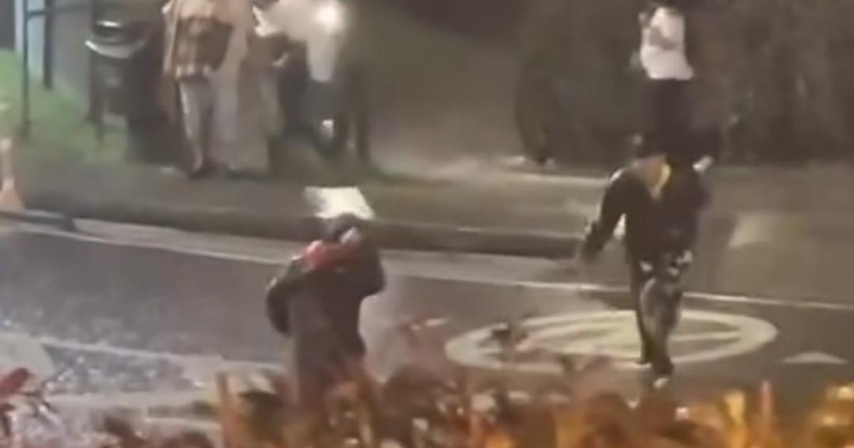 En video quedó pelea a machete en Envigado